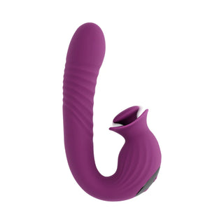 Evolved Deep Ecstasy Thrusting Rabbit Style Vibrator With Rotating External Stimulator