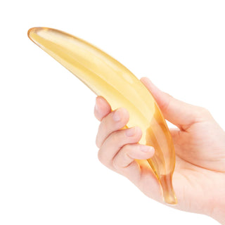 Glas Banana Joy 7 in. Glass Banana Shaped Dildo