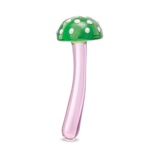 Glas Magic Mushroom Dildo 7.5 in. Glass Dildo