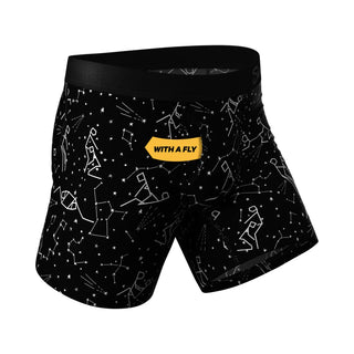 Shinesty The Big Bang Glow-in-the-Dark Constellation Print Moisture Wicking Boxers