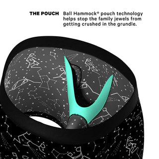 Shinesty The Big Bang Glow-in-the-Dark Constellation Print Moisture Wicking Boxers