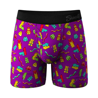Shinesty The Naughty Bears Gummy Bear Print Moisture Wicking Boxers