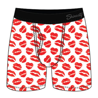 Shinesty The Pucker Up Lipstick Kiss Print Moisture Wicking Boxers