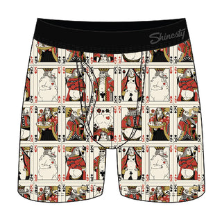 Shinesty The Bottomless Blackjack Vintage Playing Cards Print Moisture Wicking Boxers