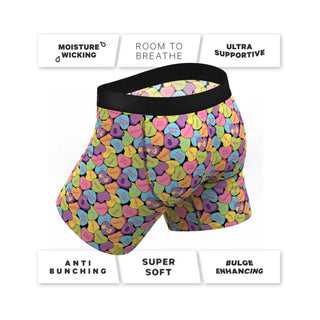 Shinesty The Candy Crush Candy Hearts Print Moisture Wicking Boxers