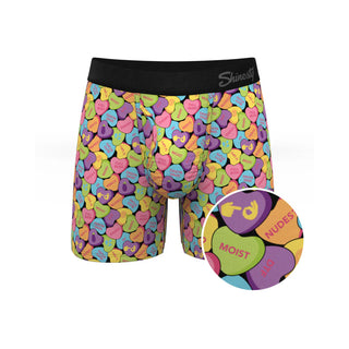 Shinesty The Candy Crush Candy Hearts Print Moisture Wicking Boxers