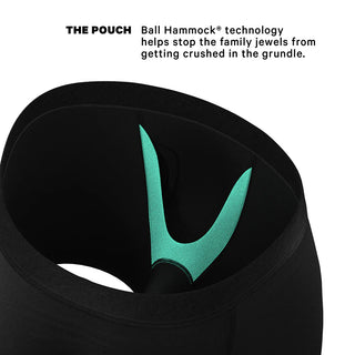 Shinesty The 009 Black Tuxedo Print Moisture Wicking Ball Hammock Pouch Underwear with Fly