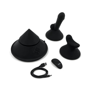 The Cowgirl Cone Sit-On App-Enabled Vibrator With Two Attachments and Strong Suction Cup