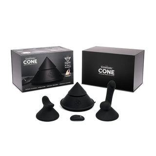 The Cowgirl Cone Sit-On App-Enabled Vibrator With Two Attachments and Strong Suction Cup