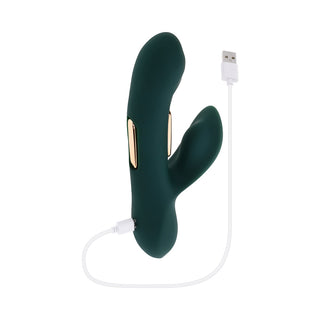 Evolved Heart Of Gold Green Vibrator