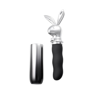 Playboy Bunny On The Go 2 AM Girthy Flexible G-Spot Vibrator with Rabbit Head Travel Case
