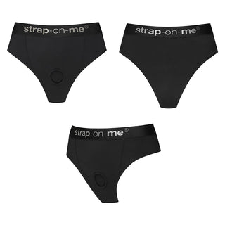 Strap-On-Me Harness Idole High Waisted Breathable Cheeky Brief Style Strap-On Harness