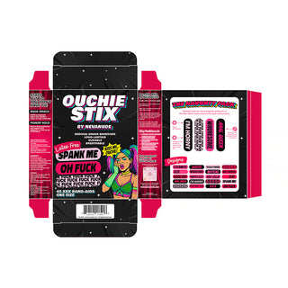 Ouchie Stix by Neva Nude Naughty Naughty XXX Bandages 40-Pack