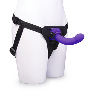 b-Vibe Vibrating Curved Strap-On Dildo Kit - G-Spot Pleasure for Couples