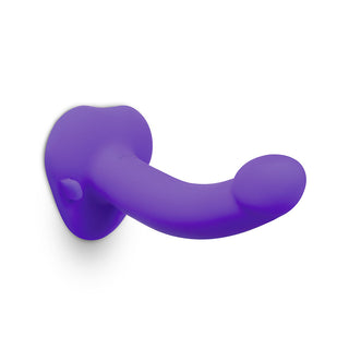 b-Vibe Vibrating Curved Strap-On Dildo Kit - G-Spot Pleasure for Couples