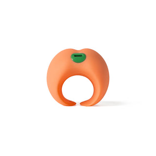 Emojibator Peach Rechargeable Vibrating Silicone Stroker