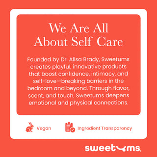 Sweetums Peach Flavored Vegan Lip Balm With Built-in Mirror & Applicator