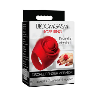 Bloomgasm Rose Ring Clitoral Vibrator - Discreet Finger Pleasure