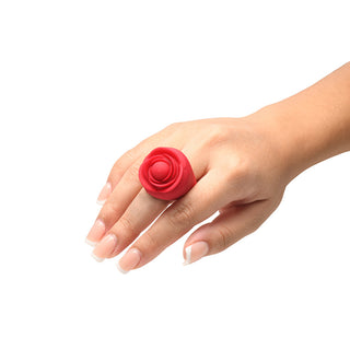 Bloomgasm Rose Ring Clitoral Vibrator - Discreet Finger Pleasure