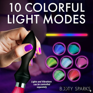 Booty Sparks Vibrating Silicone Optical Fiber Butt Plug