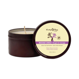 Earthly Body at Night Aphrodisiac Collection 3-in-1 Massage Candle Ylang Ylang Lavender Scent