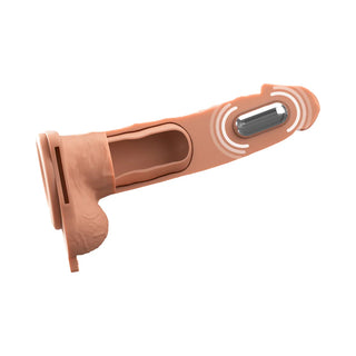 Fantasy X-Tensions Elite Vibrating Hollow Dual Density 7 inch Strap-On