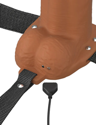 Fantasy X-Tensions Elite Vibrating Hollow Dual Density 7 inch Strap-On
