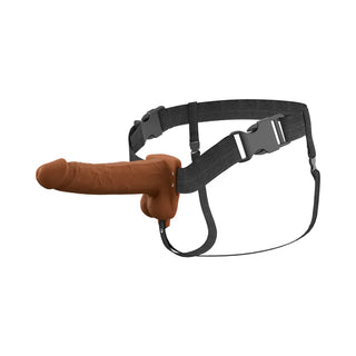 Fantasy X-Tensions Elite Vibrating Hollow Dual Density 7 inch Strap-On