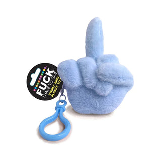 Fucks To Give Twirly Bird Middle Finger Keychain Plushie
