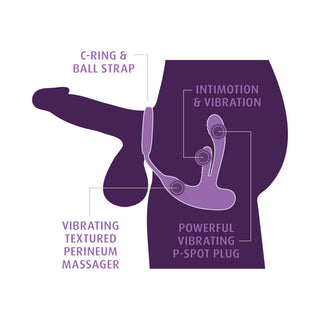 Anal Fantasy Elite Ass-Gasm IntiMotion Prostate Massage and Cock Ring