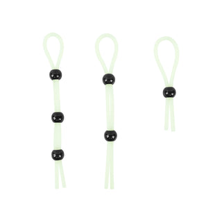 Adam & Eve Glo-Hard Adjustable Lasso Cock Ring Set