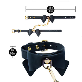 Temptasia Ardor Silicone Wrist & Ankle Restraints Set with Bow