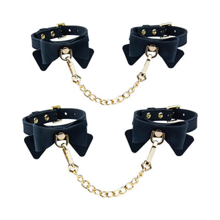 Temptasia Ardor Silicone Wrist & Ankle Restraints Set with Bow