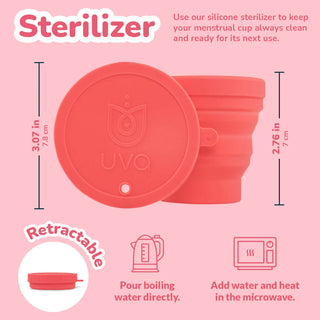Uva FDA-Registered Reusable Menstrual Cup Set