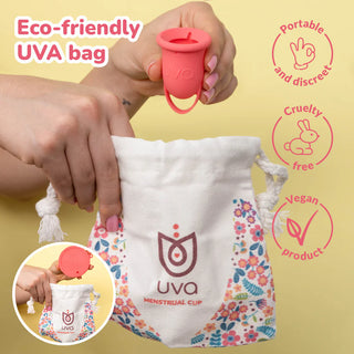 Uva FDA-Registered Reusable Menstrual Cup Set