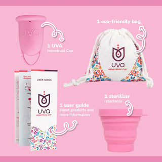 Uva FDA-Registered Reusable Menstrual Cup Set