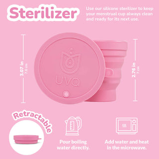 Uva FDA-Registered Reusable Menstrual Cup Set