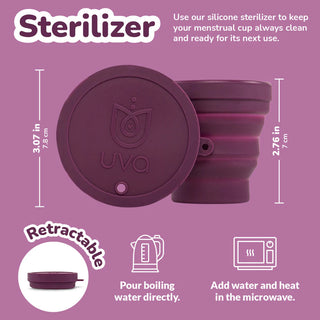 Uva FDA-Registered Reusable Menstrual Cup Set
