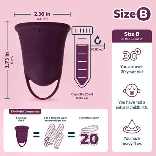 Uva FDA-Registered Reusable Menstrual Cup Set