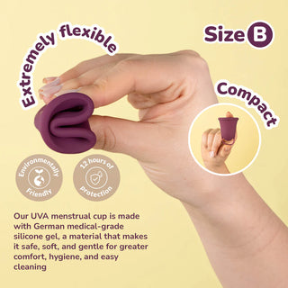 Uva FDA-Registered Reusable Menstrual Cup Set