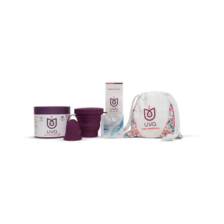 Uva FDA-Registered Reusable Menstrual Cup Set