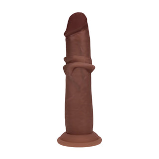 Realrock Sliding Skin Dual Density Realistic 8 Inch Suction Cup Dildo