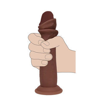 Realrock Sliding Skin Dual Density Realistic 8 Inch Suction Cup Dildo