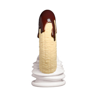 Simply Sweet Chocolate Dipped Banana Split Premium Silicone Dildo With Suction Cup