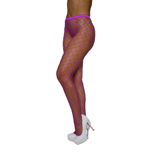Dreamgirl High-Waist Fence Net Pantyhose