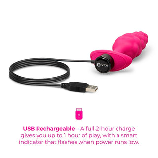 b-Vibe Bump Texture Vibrating Butt Plug