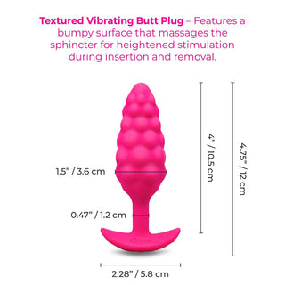 b-Vibe Bump Texture Vibrating Butt Plug
