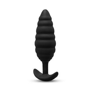 b-Vibe Twist Texture Vibrating Plug Black