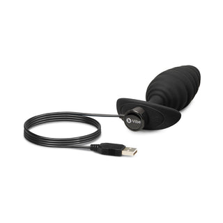 b-Vibe Twist Texture Vibrating Plug Black