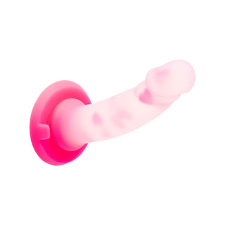 Together Toy 6 in. Heartfloat Bliss Heart Confetti Silicone Dildo